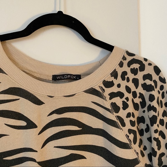 Wildfox Cheetah and Zebra Sweatshirt - Picture 4 of 5